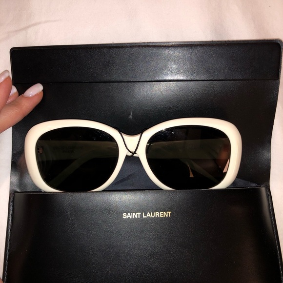 Brand New with tag on Glasses Saint Laurent white - Picture 1 of 3